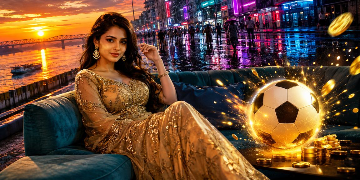 রাজশাহীতে নিয়ন আলোয় ফুটবল বেটিং বিশ্লেষণের দৃশ্য